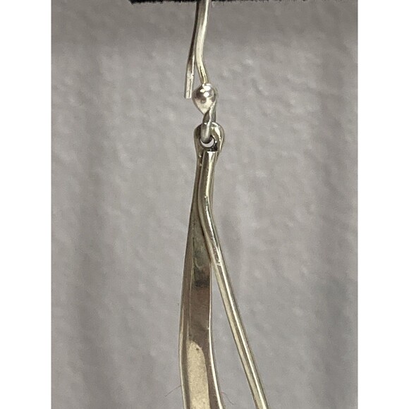VTG Signed HOB Mexico Sterling 925 Long Abstract Dangle Southwestern Earrings - Picture 3 of 11